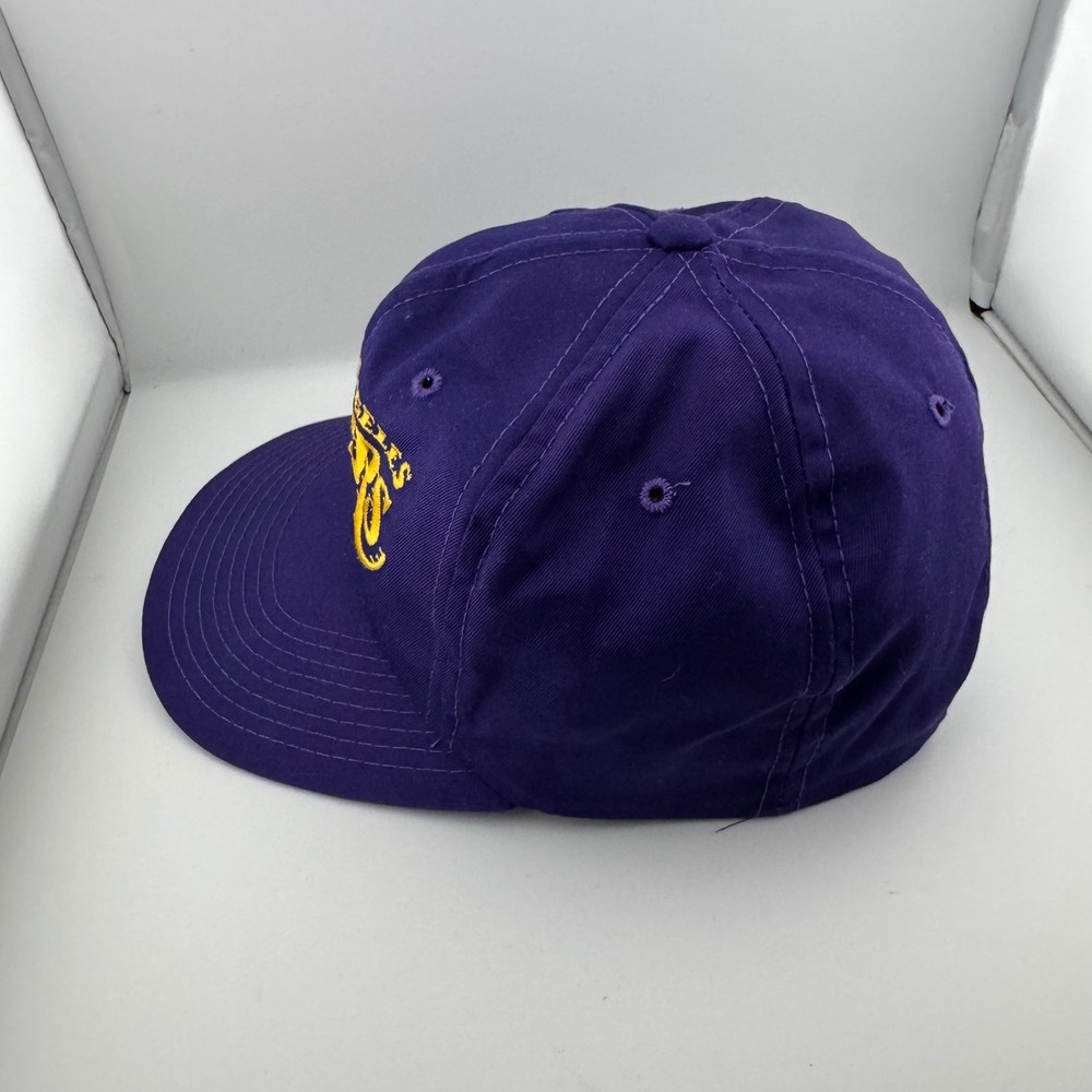 Los Angeles Lakers Script Sports Specialties Hat Purple Vintage Snapback NBA Cap - Picture 4 of 8